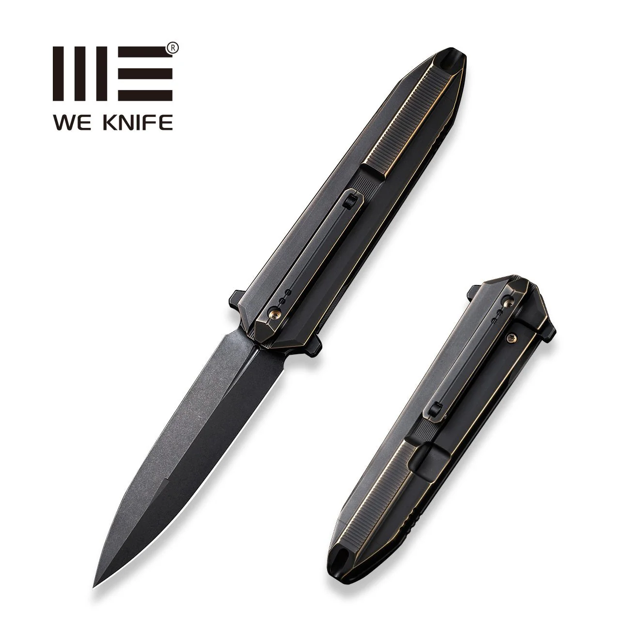 WEKNIFE Diatomic Flipper Knife Titanium Handle (3.78" CPM 20CV Blade) WE22032-1