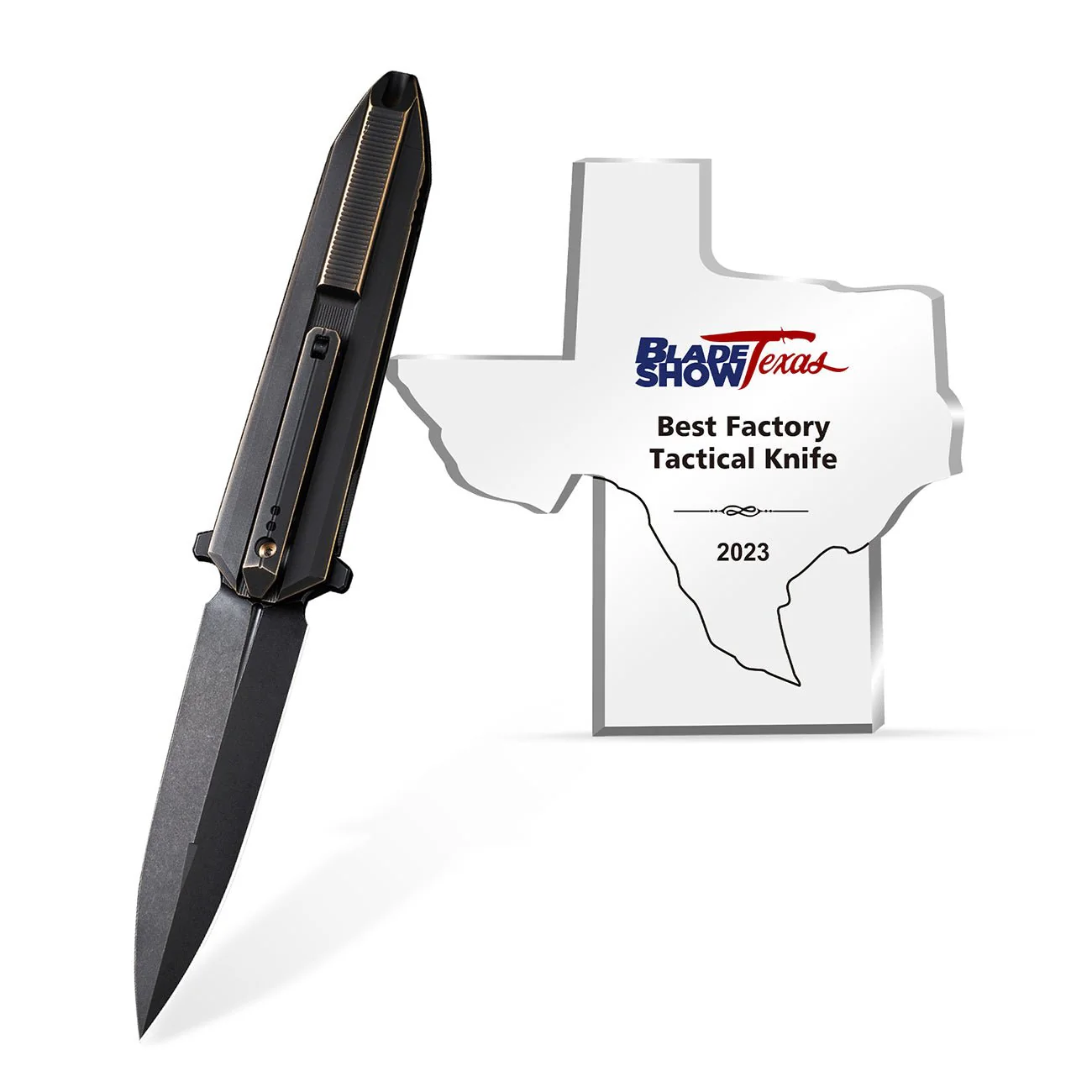 WEKNIFE Diatomic Flipper Knife Titanium Handle (3.78" CPM 20CV Blade) WE22032-1 - Image 2