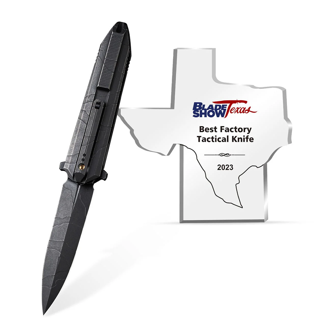 WEKNIFE Diatomic Flipper Knife Titanium Handle (3.78" CPM 20CV Blade) WE22032-4 - Image 3