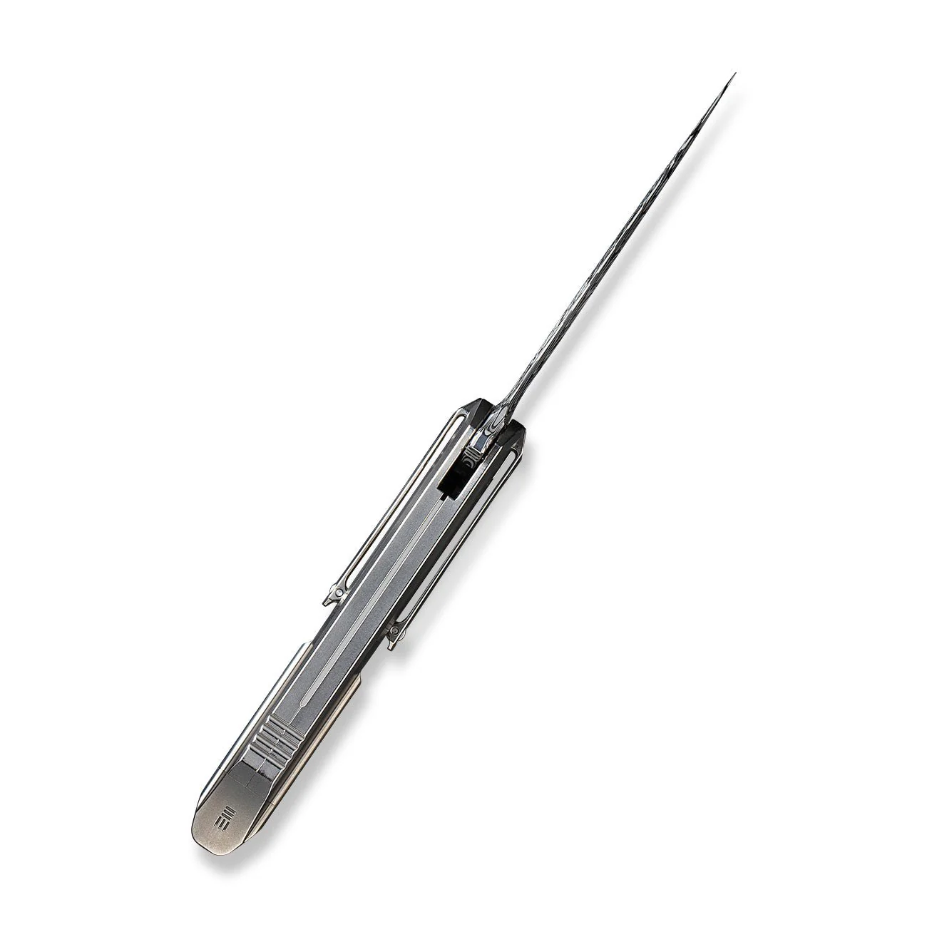 WEKNIFE Diatomic Flipper Knife Titanium Handle (3.78" Damasteel Blade) WE22032-DS1 - Image 10