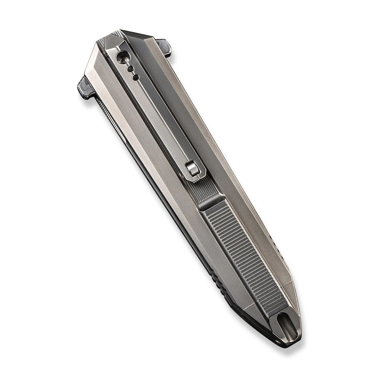 WEKNIFE Diatomic Flipper Knife Titanium Handle (3.78" Damasteel Blade) WE22032-DS1 - Image 7