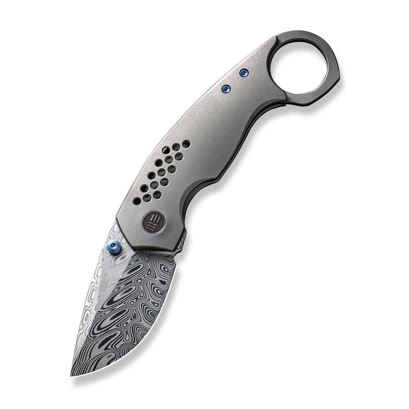WEKNIFE Envisage Front Flipper Knife Titanium Handle (2.42" Damasteel Blade) WE22013-DS1 - Image 3