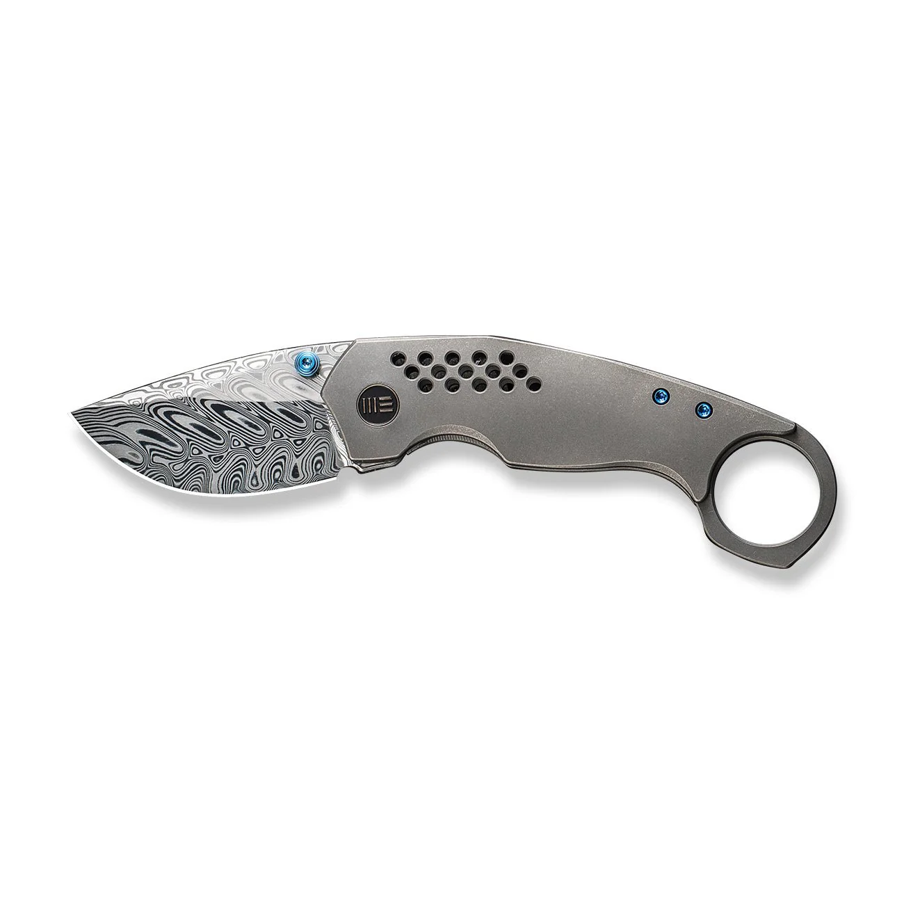 WEKNIFE Envisage Front Flipper Knife Titanium Handle (2.42" Damasteel Blade) WE22013-DS1 - Image 4