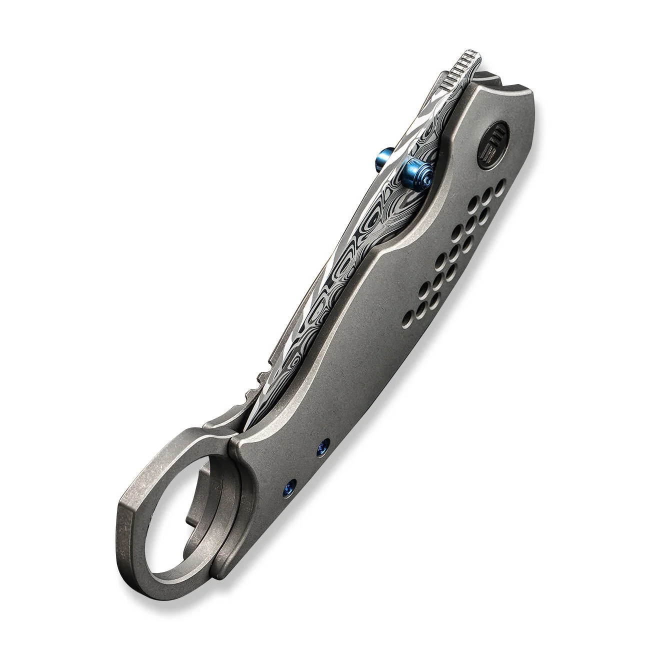 WEKNIFE Envisage Front Flipper Knife Titanium Handle (2.42" Damasteel Blade) WE22013-DS1 - Image 8