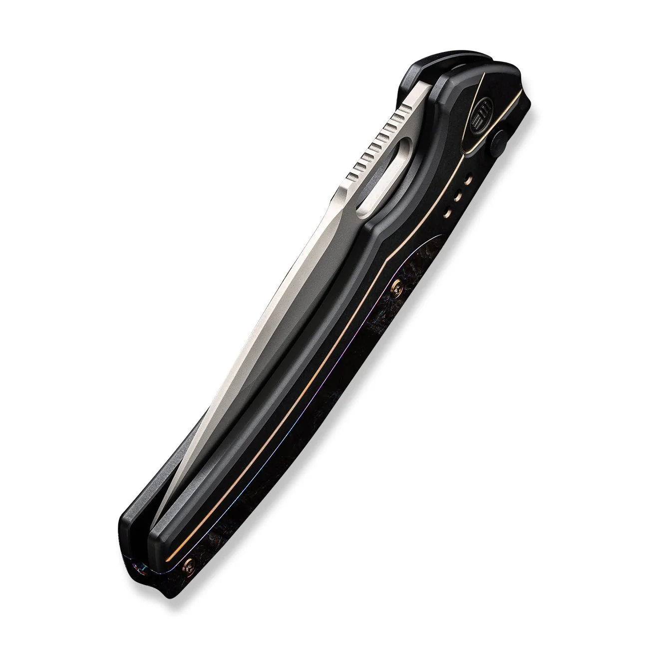 WEKNIFE Exciton Flipper & Thumb Hole & Button Lock Knife Titanium Handle (3.68" CPM 20CV Blade) WE22038A-6 - Image 8