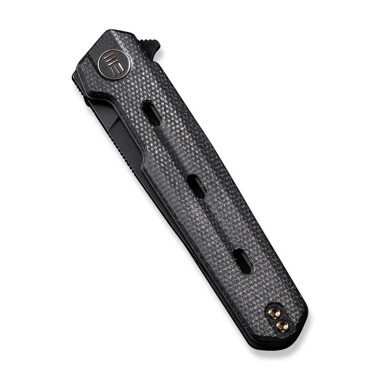 WEKNIFE Navo Flipper Knife Micarta & Titanium Handle (3.25" CPM 20CV Blade) WE22026-1 - Image 6