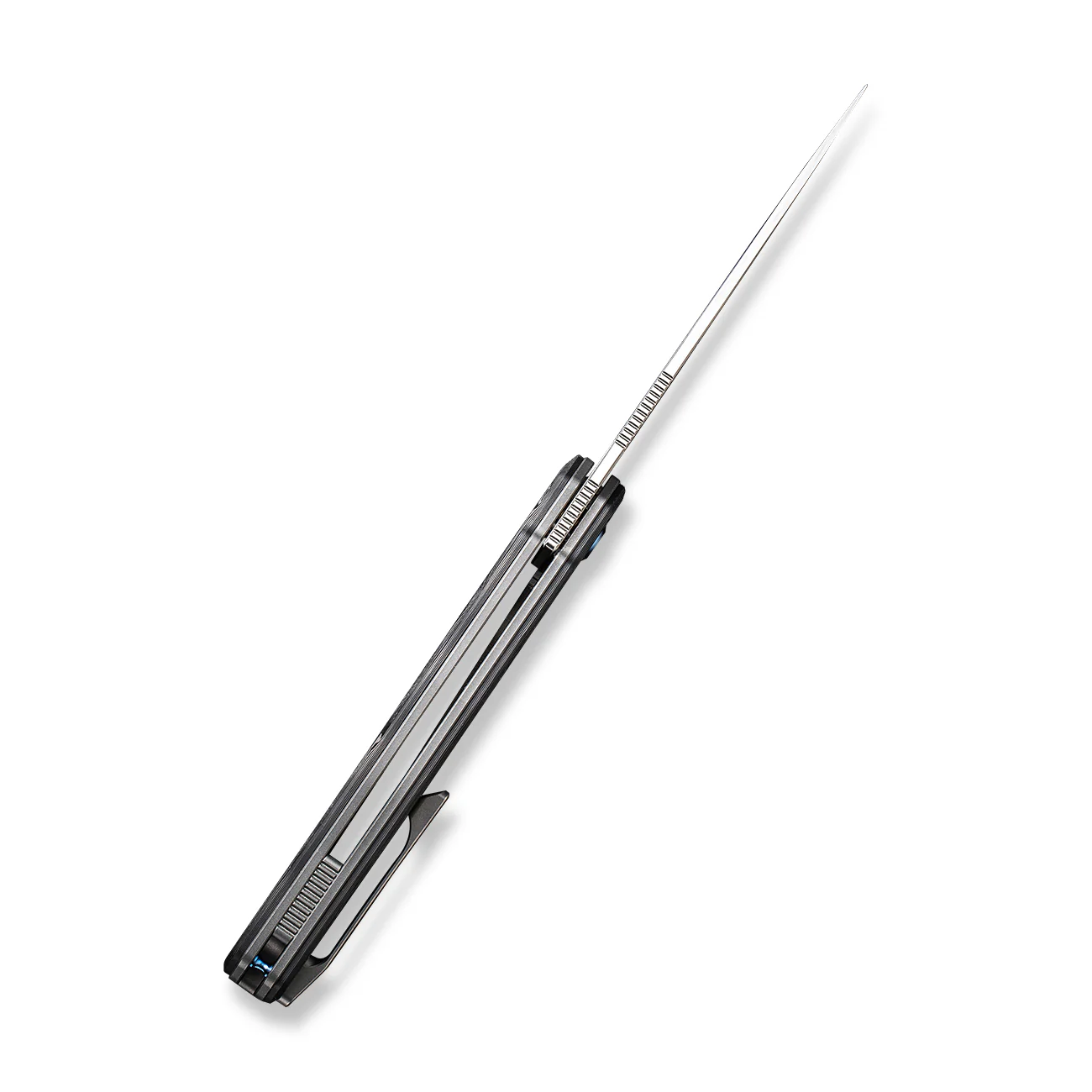 WEKNIFE Navo Flipper Knife Carbon Fiber & Titanium Handle (3.25" CPM 20CV Blade) WE22026-2 - Image 9