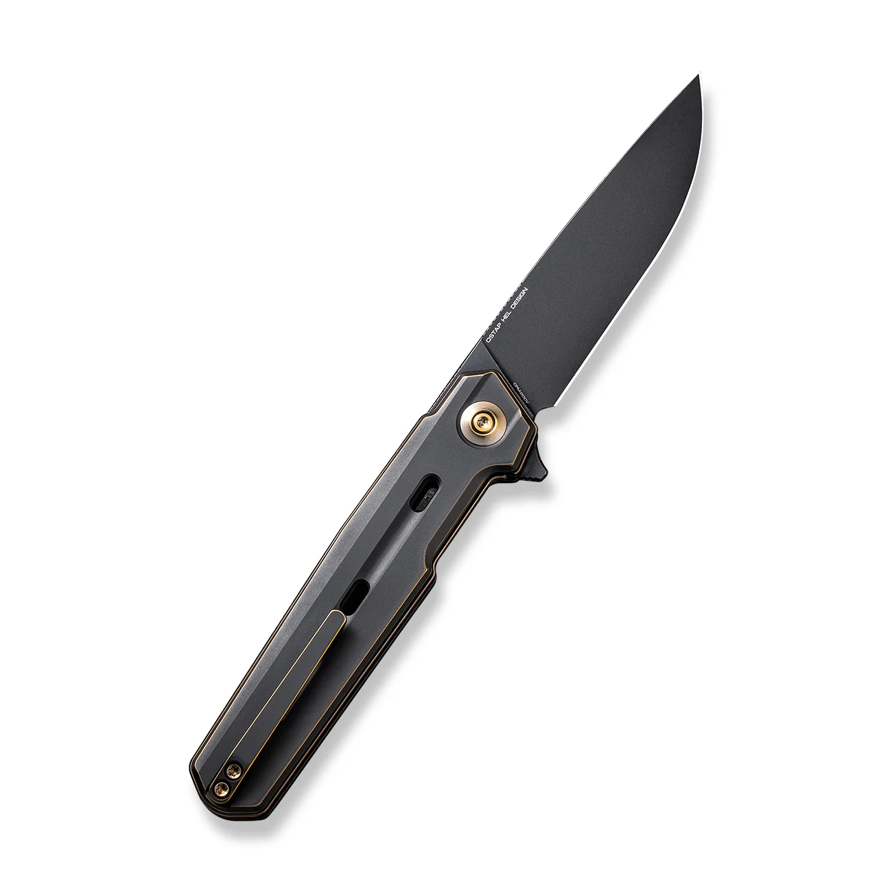 WEKNIFE Navo Flipper Knife Titanium Handle (3.25" CPM 20CV Blade) WE22026-3 - Image 2