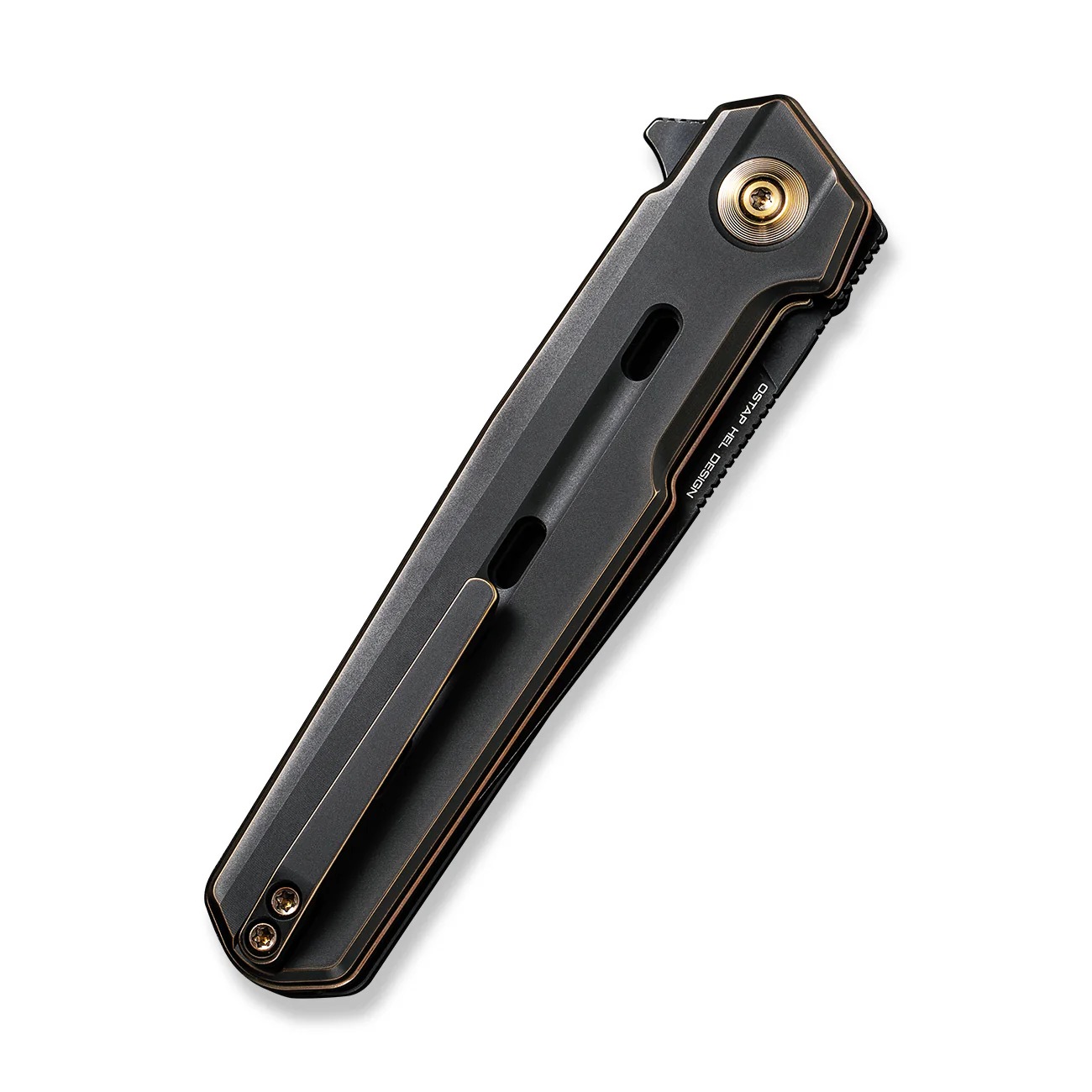 WEKNIFE Navo Flipper Knife Titanium Handle (3.25" CPM 20CV Blade) WE22026-3 - Image 7