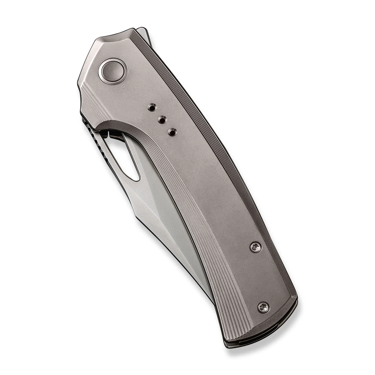WEKNIFE Nefaris Flipper & Thumb Hole Knife Titanium Handle (3.48" CPM 20CV Blade) WE22040D-2 - Image 6