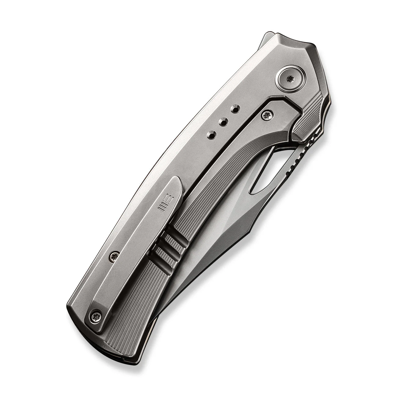 WEKNIFE Nefaris Flipper & Thumb Hole Knife Titanium Handle (3.48" CPM 20CV Blade) WE22040D-2 - Image 7