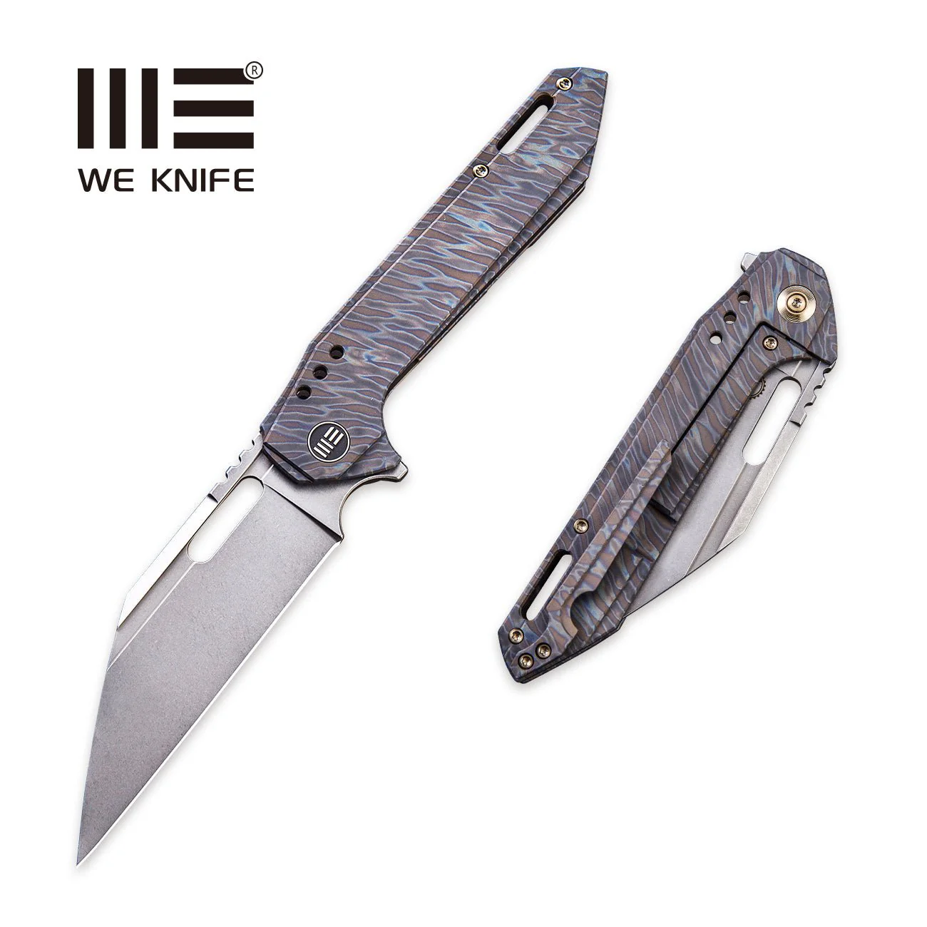 WEKNIFE Roxi 4 Flipper & Thumb Hole Knife Titanium Handle (3.98" CPM S35VN Blade) 916A