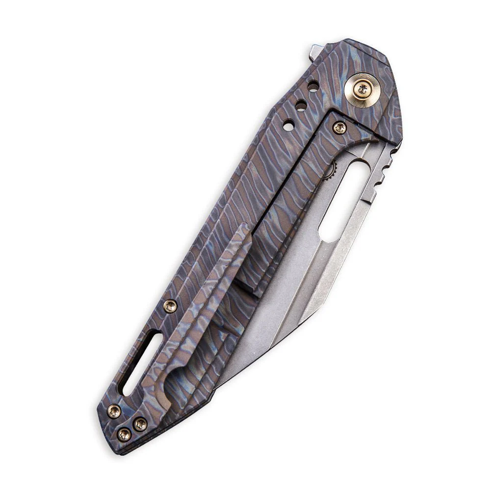 WEKNIFE Roxi 4 Flipper & Thumb Hole Knife Titanium Handle (3.98" CPM S35VN Blade) 916A - Image 3