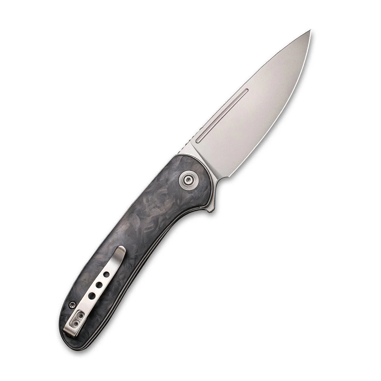 WEKNIFE Saakshi Flipper Knife Carbon Fiber Handle (3.30" CPM 20CV Blade) WE20020C-1 - Image 2