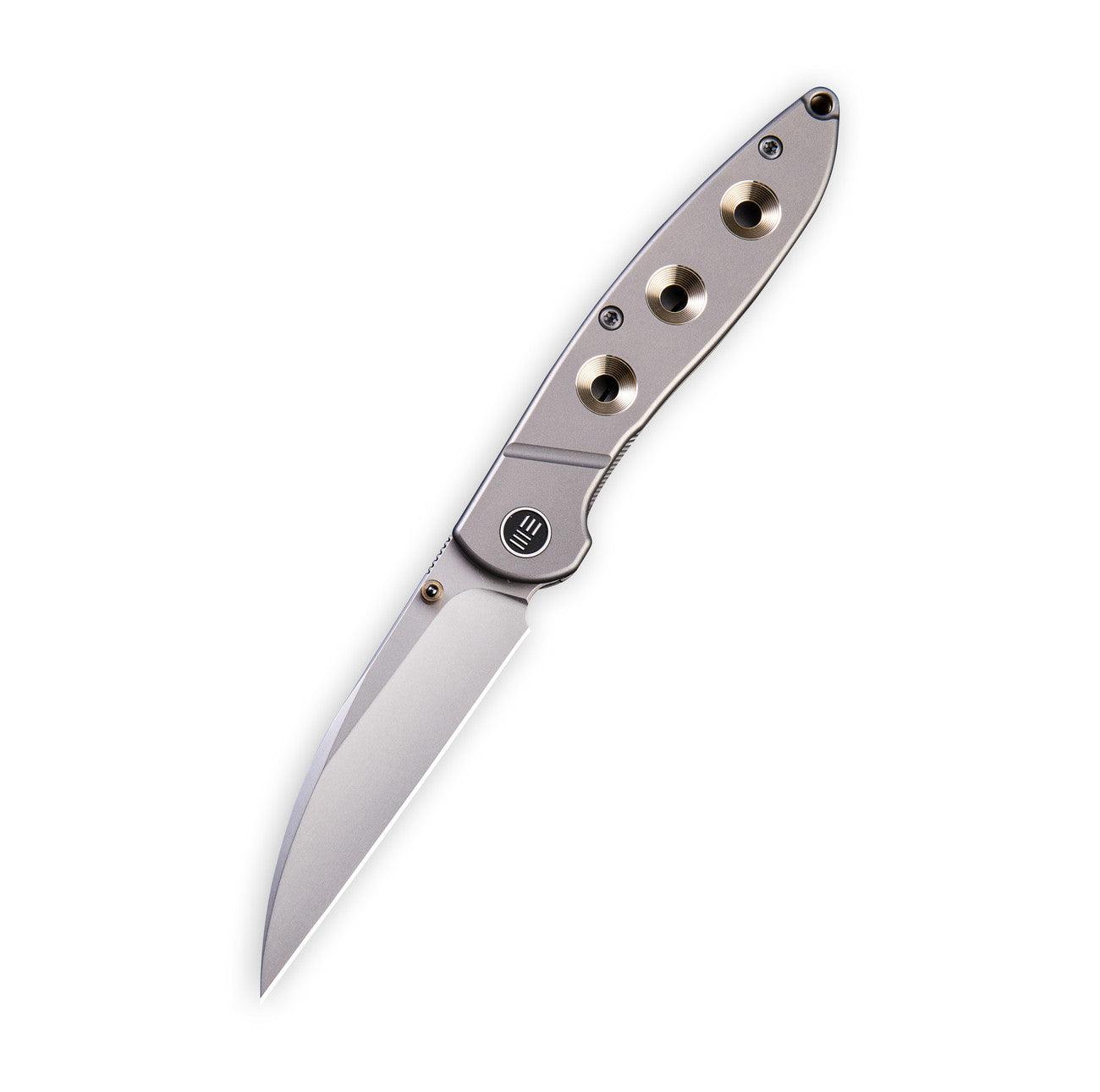 WEKNIFE Schism Thumb Stud Knife Titanium Handle (2.92" CPM S35VN Blade) 908A - Image 2