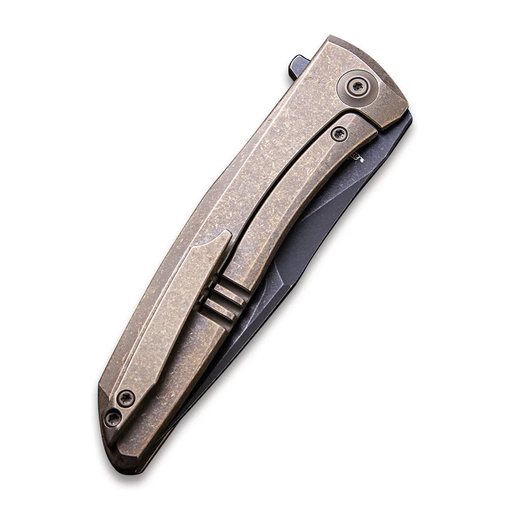 WEKNIFE Scoppio Flipper Knife Titanium Handle (3.63" CPM 20CV Blade) 923C - Image 6