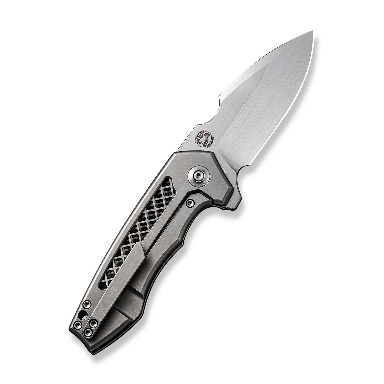 WEKNIFE Harpen Flipper Knife Titanium Handle (2.98" CPM 20CV Blade) WE23019-4 - Image 2