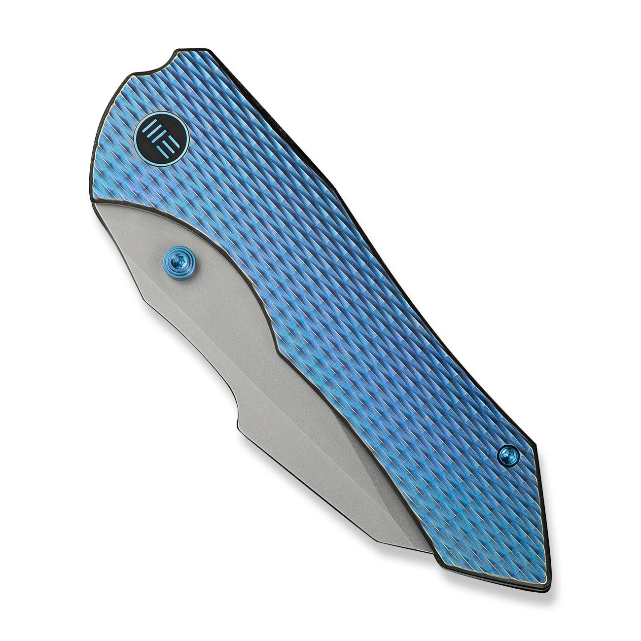 WEKNIFE High-Fin XL Thumb Stud Knife Titanium Handle (3.48" CPM 20CV Blade) WE24010-2 - Image 6