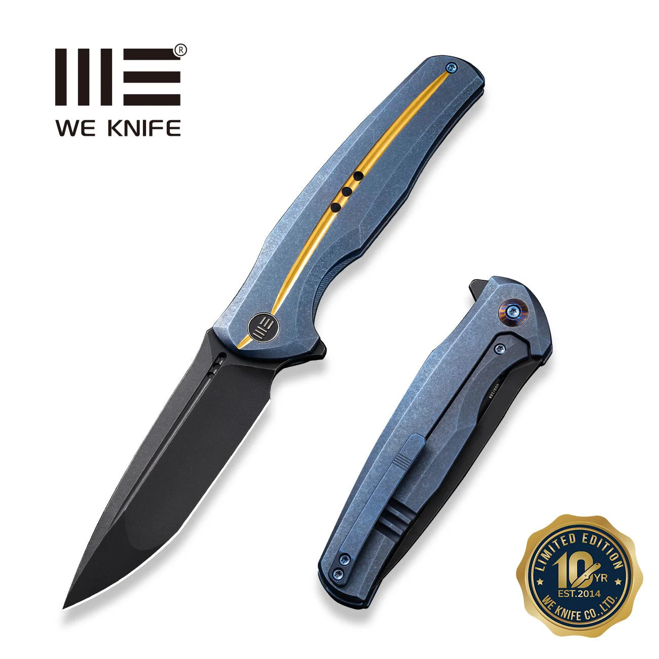 WEKNIFE 601X Flipper Knife Titanium Handle (3.82" CPM 20CV Blade) WE01J-3