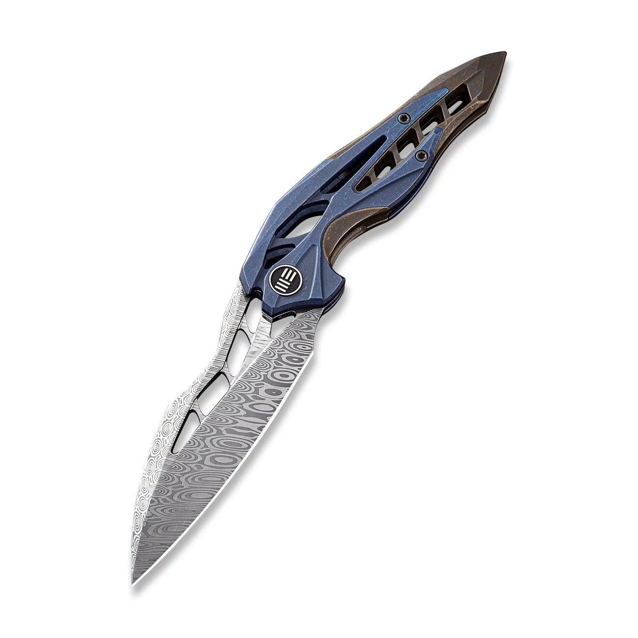 WEKNIFE Arrakis Flipper Knife Titanium Handle (3.45" Damasteel Blade) 906DS-1 - Image 3