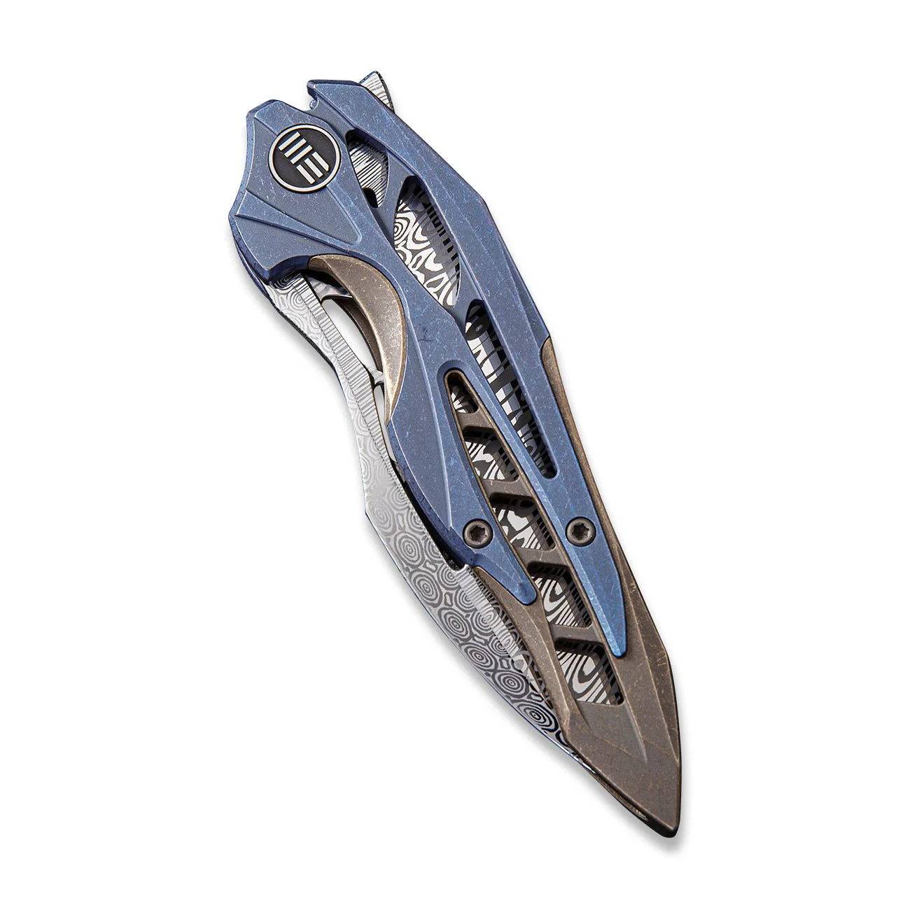 WEKNIFE Arrakis Flipper Knife Titanium Handle (3.45" Damasteel Blade) 906DS-1 - Image 5