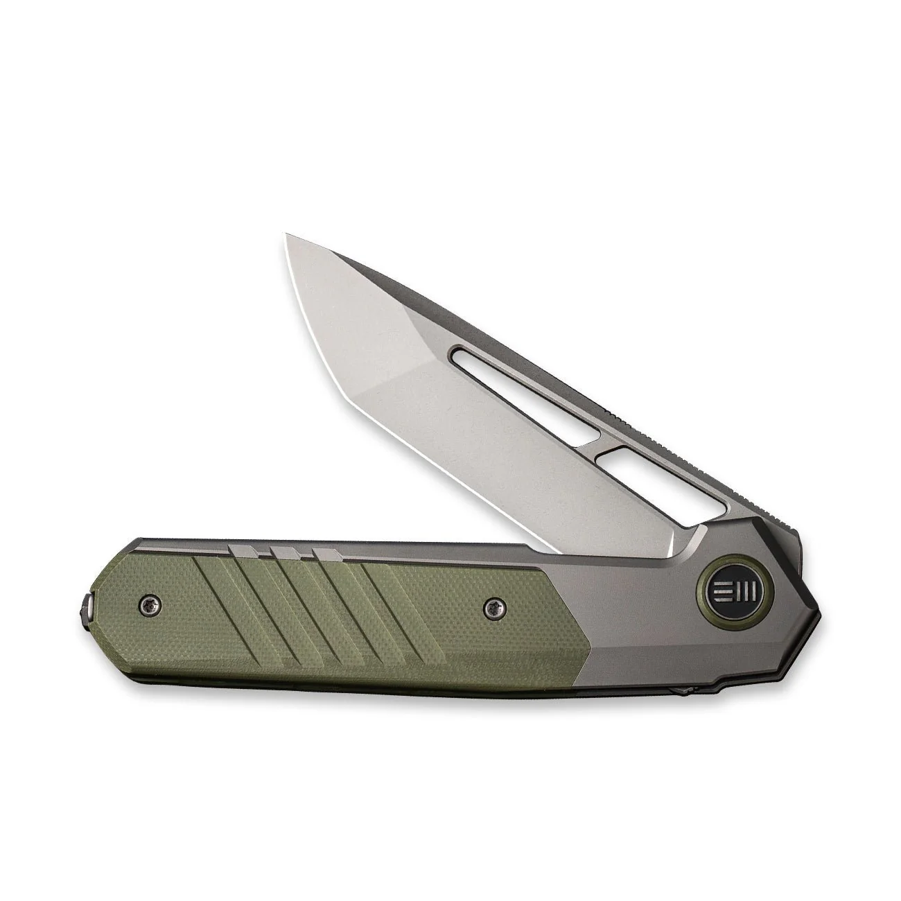WEKNIFE Arsenal Flipper & Thumb Hole Knife Titanium & G10 Handle (3.56" CPM 20CV Blade) WE20073-1 - Image 4