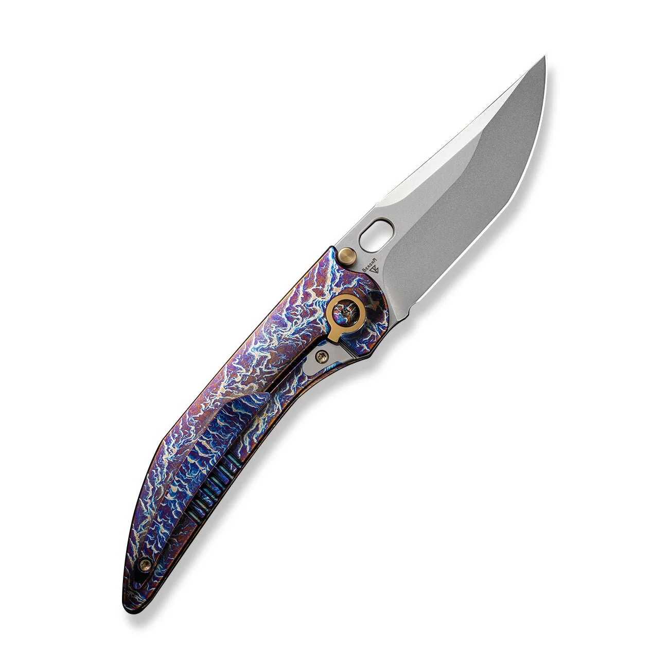 WEKNIFE Attor Thumb Stud & Thumb Hole Knife Titanium Handle (3.55" CPM 20CV Blade) WE23037-2 - Image 2