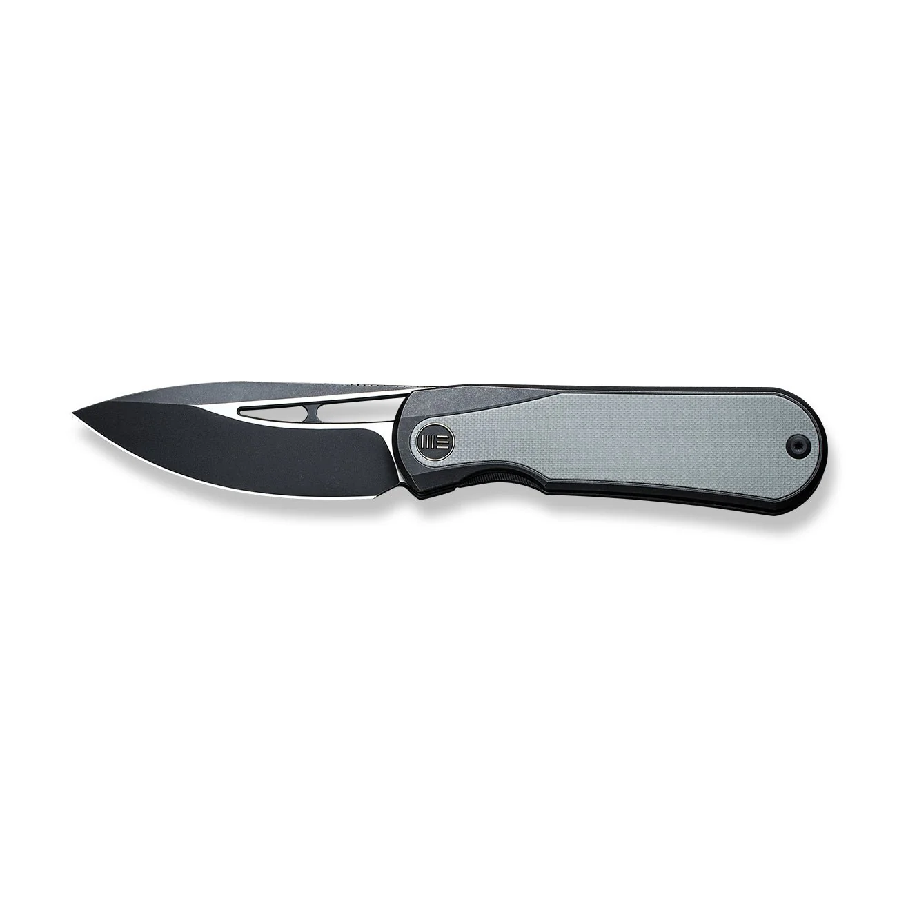WEKNIFE Baloo Mystery Box Front Flipper & Thumb Hole Knife Black Titanium Handle With Gray G10 Inlay (3.31" Black Stonewashed CPM 20CV Blade, Satin Flat) WE21033-1 MB, With One Free Mystery WE Or CIVIVI Model - Image 4