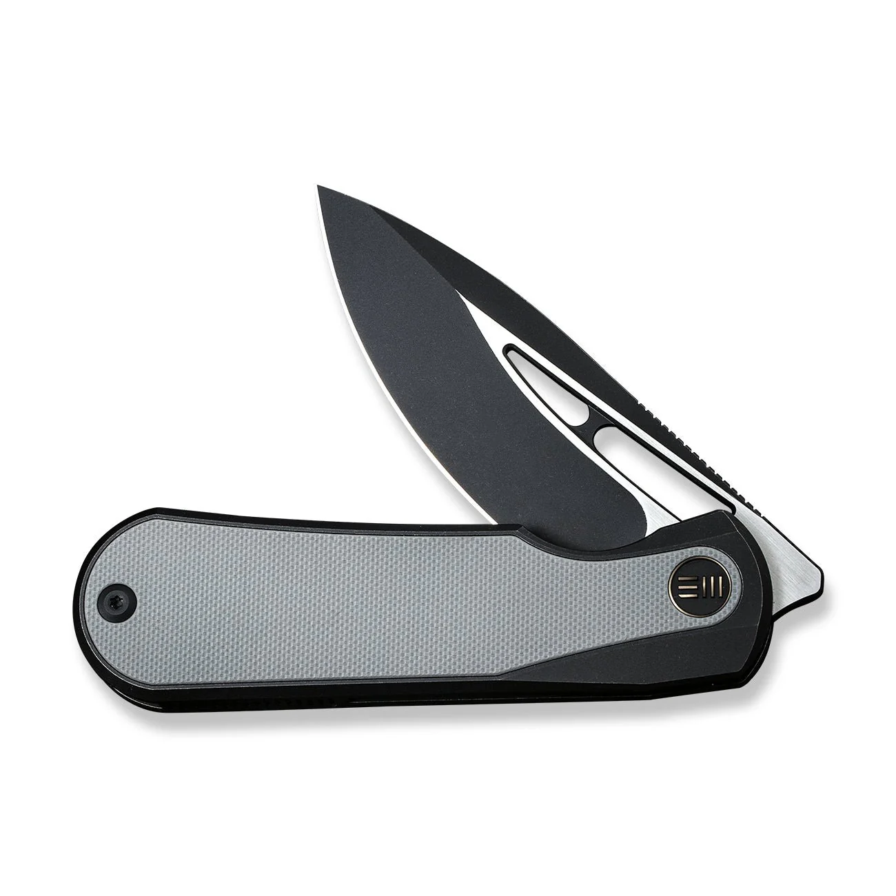 WEKNIFE Baloo Mystery Box Front Flipper & Thumb Hole Knife Black Titanium Handle With Gray G10 Inlay (3.31" Black Stonewashed CPM 20CV Blade, Satin Flat) WE21033-1 MB, With One Free Mystery WE Or CIVIVI Model - Image 5