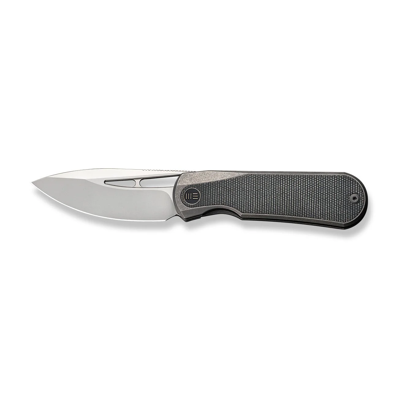 WEKNIFE Baloo Mystery Box Front Flipper & Thumb Hole Knife Gray Titanium Handle With Dark Green Micarta Inlay (3.31" Silver Bead Blasted CPM 20CV Blade) WE21033-4 MB, With One Free Mystery WE Or CIVIVI Model - Image 4