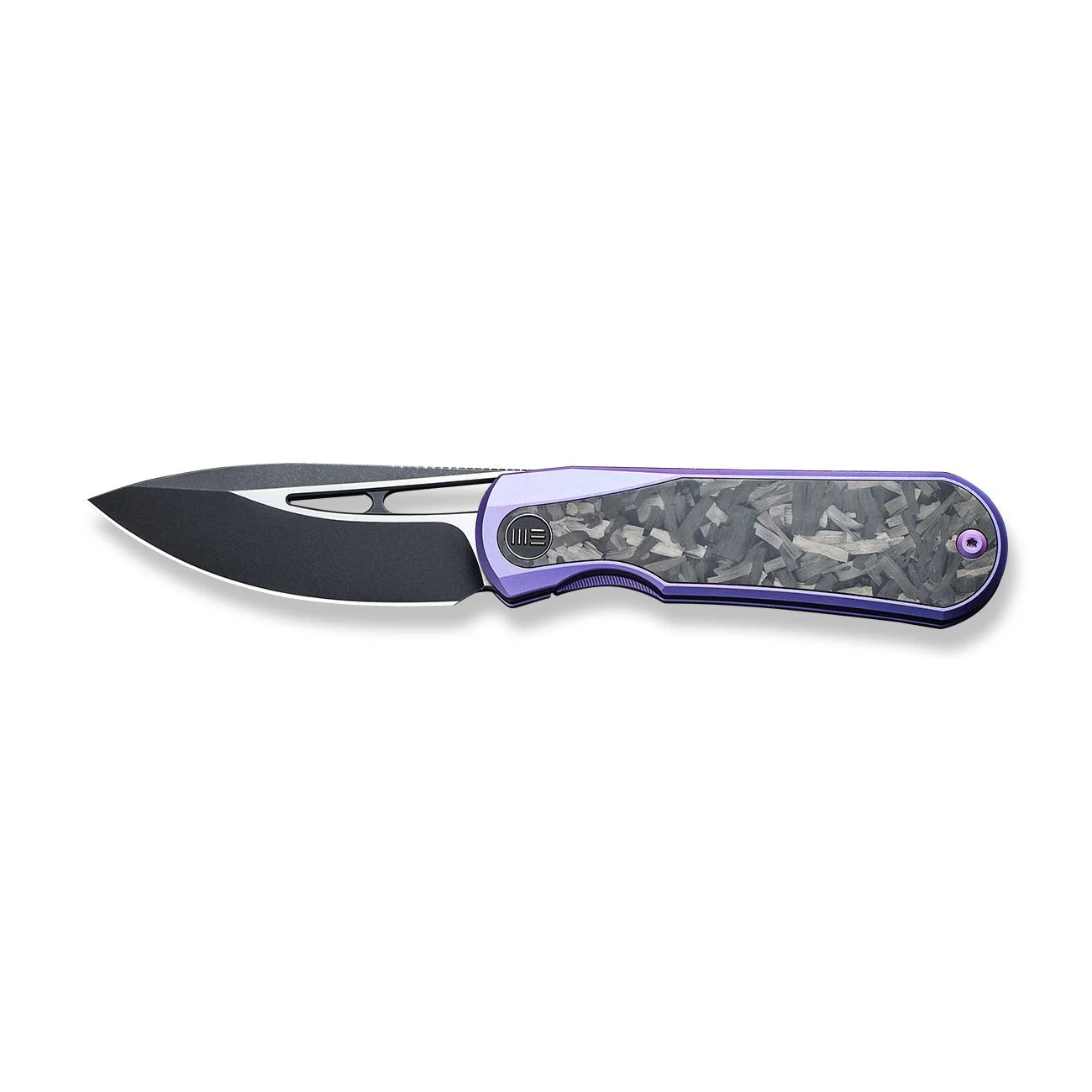 WEKNIFE Baloo Front Flipper & Thumb Hole Knife Titanium & Carbon Fiber Handle (3.31" CPM 20CV) WE21033-3 - Image 4