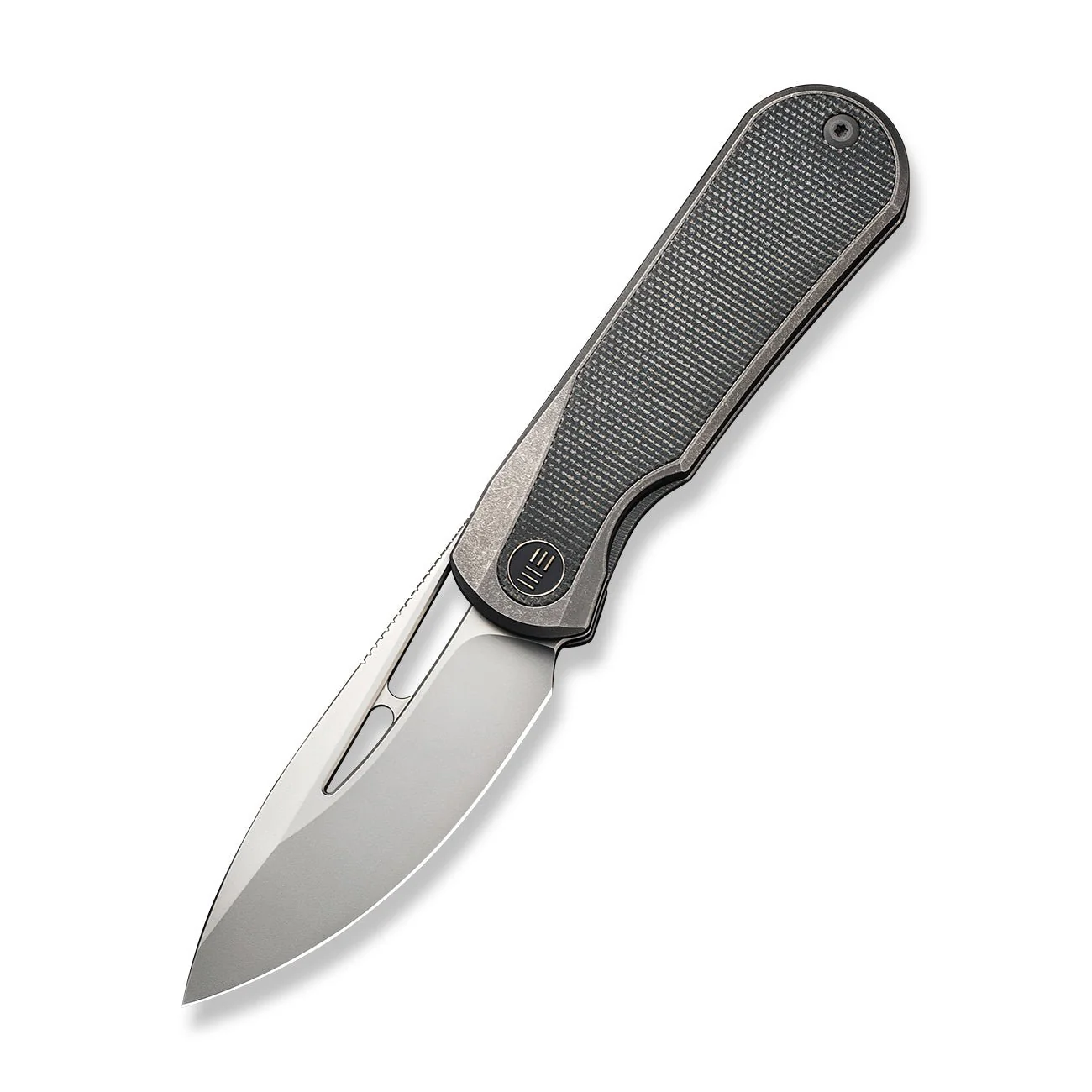 WEKNIFE Baloo Front Flipper & Thumb Hole Knife Titanium & Micarta Handle (3.31" CPM 20CV) WE21033-4 - Image 3