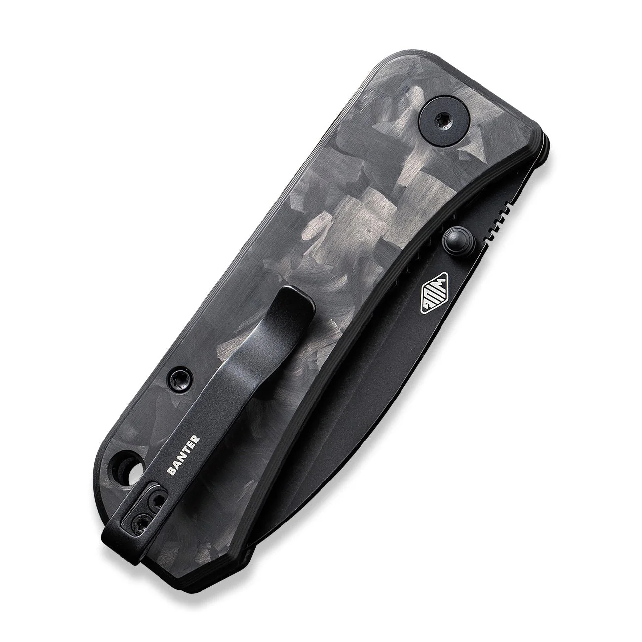 WEKNIFE Banter Thumb Stud Knife Carbon Fiber Handle (2.9" CPM S35VN Blade) 2004H - Image 6
