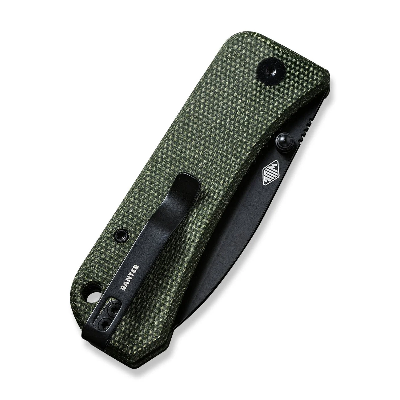 WEKNIFE Banter Thumb Stud Knife Micarta Handle (2.9" CPM S35VN) 2004J - Image 7