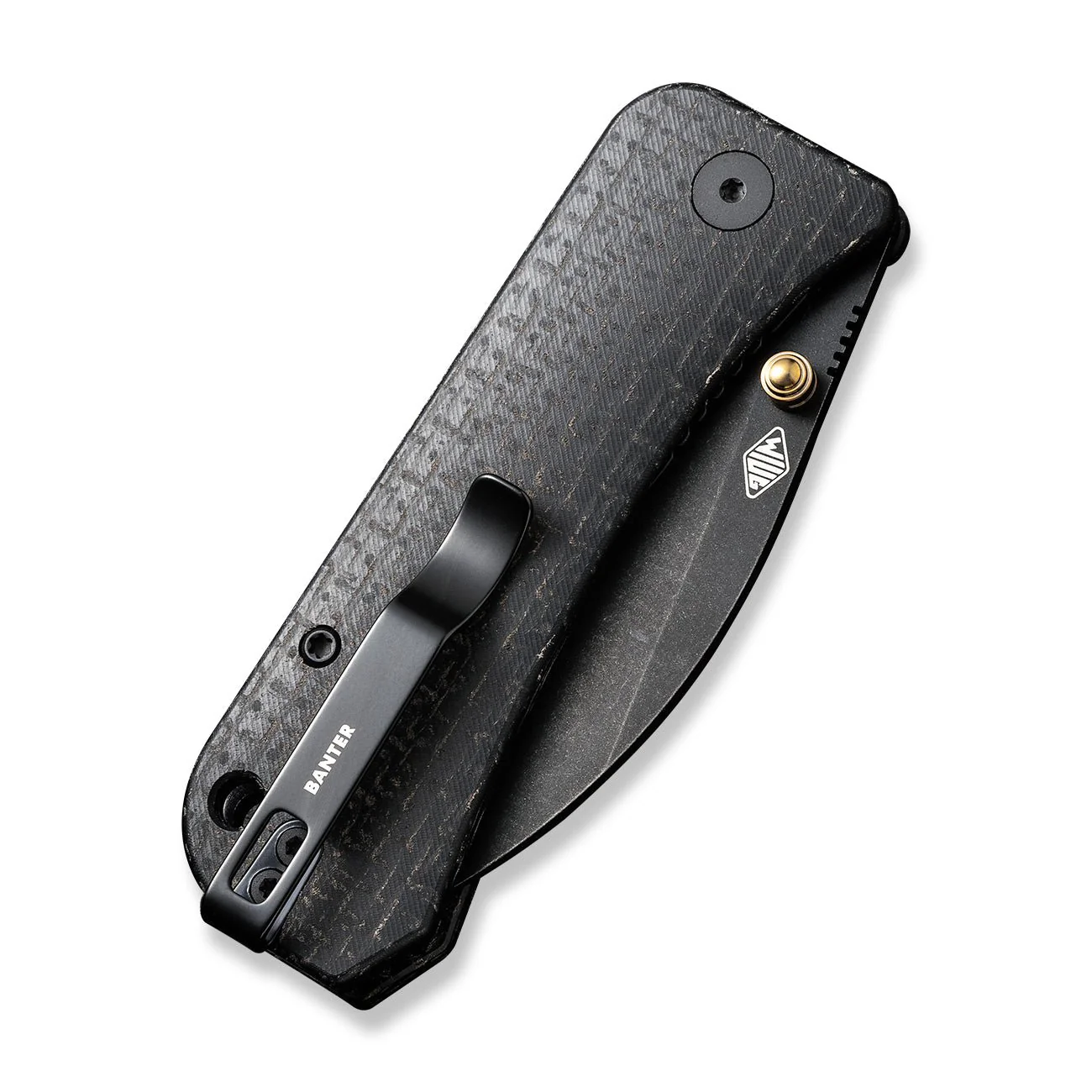 WEKNIFE Banter Wharncliffe Thumb Stud Knife Micarta Handle (2.85" CPM S35VN Blade) WE19068J-1 - Image 7