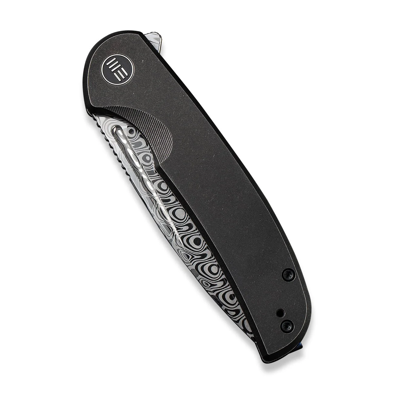 WEKNIFE Beacon Flipper Knife Titanium Handle (3.48" Damasteel Blade) WE20061B-DS1 - Image 5
