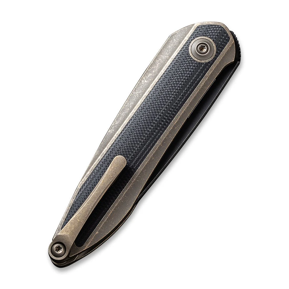 WEKNIFE Black Void Opus Front Flipper Knife Titanium & G10 Handle (2.84" CPM 20CV Blade) 2010C - Image 6