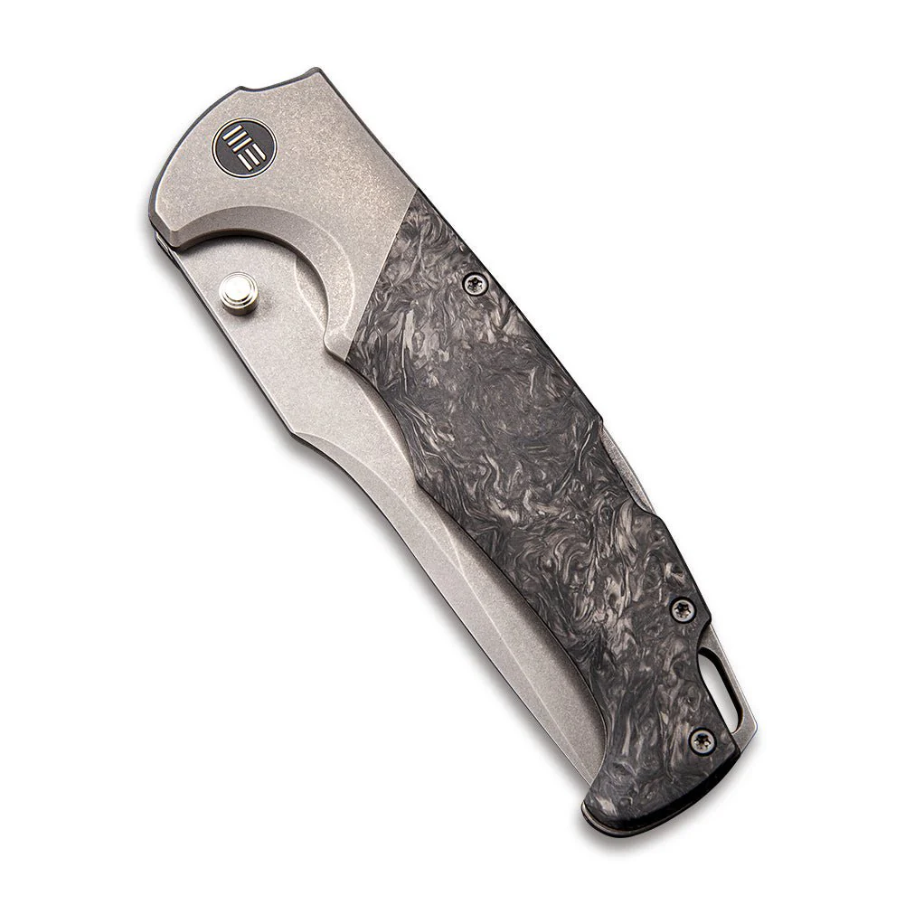 WEKNIFE Blocao Thumb Stud Knife Titanium & Carbon Fiber (4.21" CPM S35VN Blade) 920A - Image 5