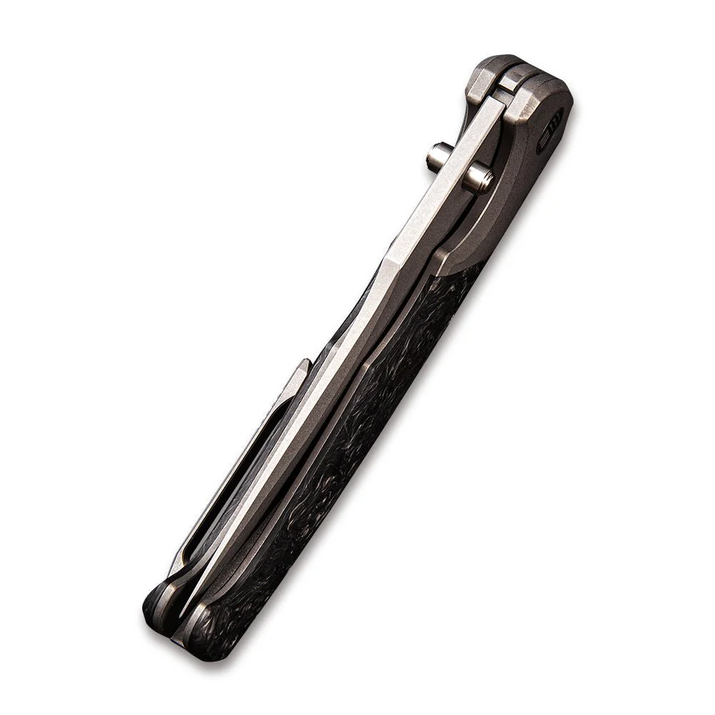 WEKNIFE Blocao Thumb Stud Knife Titanium & Carbon Fiber (4.21" CPM S35VN Blade) 920A - Image 7