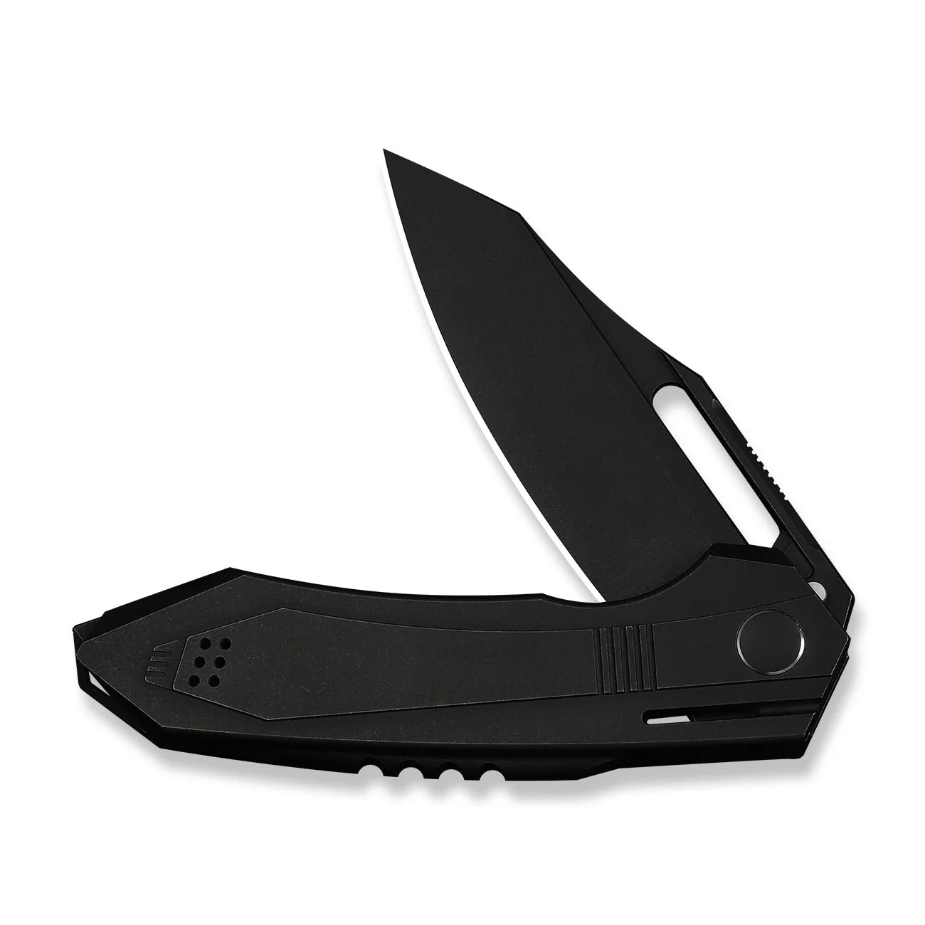 WEKNIFE Bogey Flipper & Thumb Hole Knife Black Titanium Handle (3.64" Black Stonewashed Bohler M390 Blade) WE23088-1 - Image 5