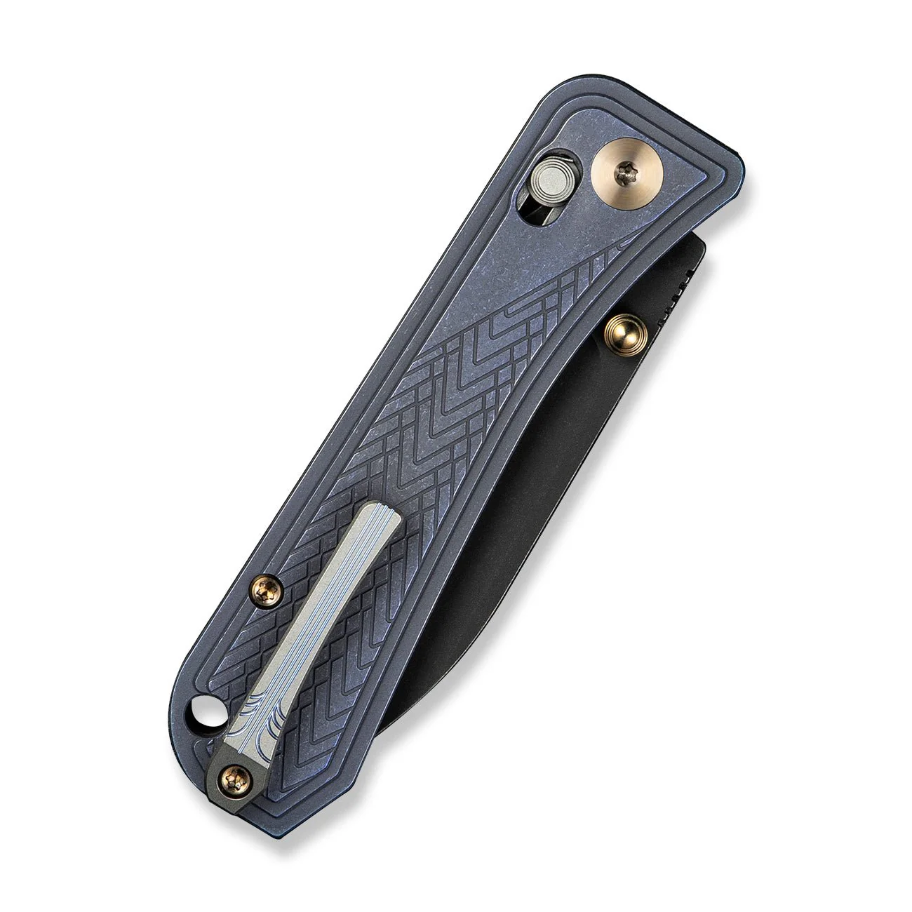 WEKNIFE Bougie Banter Thumb Stud & Crossbar Lock Knife Titanium Handle (2.91" CPM S45VN Blade) WE24009-1 - Image 9
