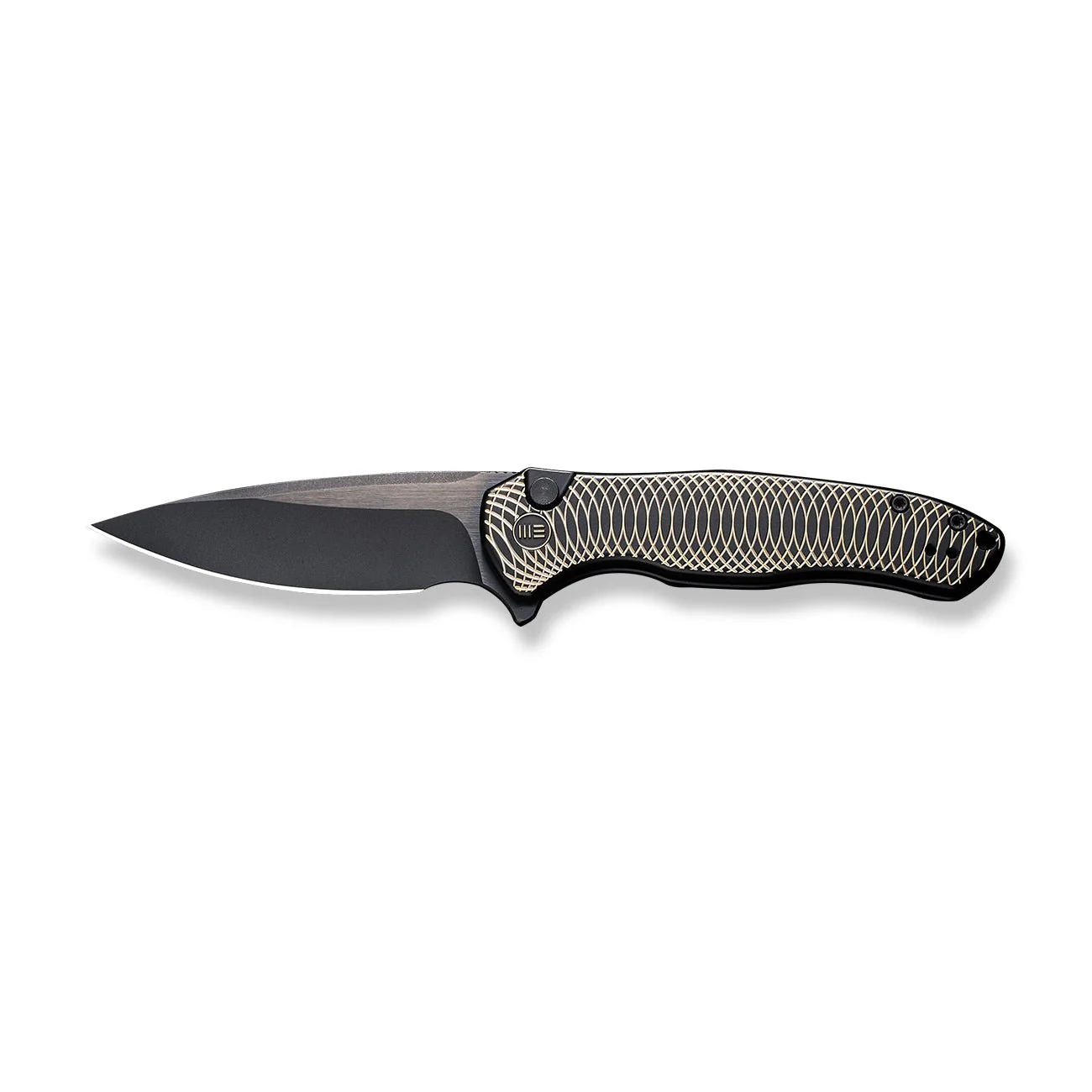 WEKNIFE Button Lock Kitefin Flipper Knife Titanium Handle (3.22" CPM 20CV Blade) WE19002M-1 - Image 4