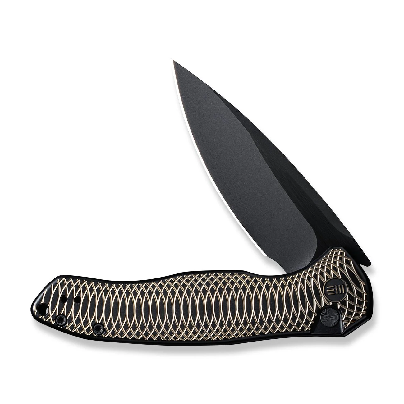 WEKNIFE Button Lock Kitefin Flipper Knife Titanium Handle (3.22" CPM 20CV Blade) WE19002M-1 - Image 5