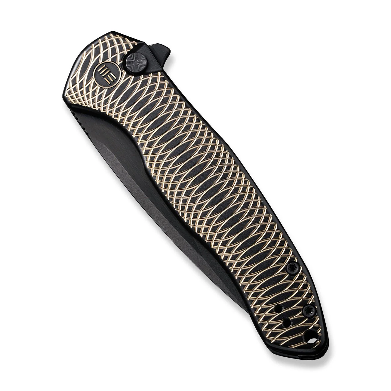 WEKNIFE Button Lock Kitefin Flipper Knife Titanium Handle (3.22" CPM 20CV Blade) WE19002M-1 - Image 6
