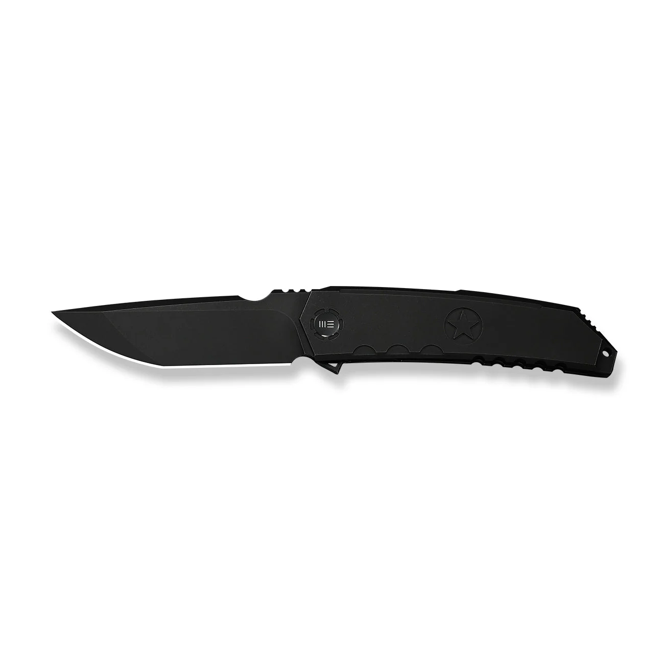 WEKNIFE Capstan Flipper Knife Black Titanium Handle (3.91" Black Stonewashed Bohler M390 Blade) WE24047-1 - Image 4