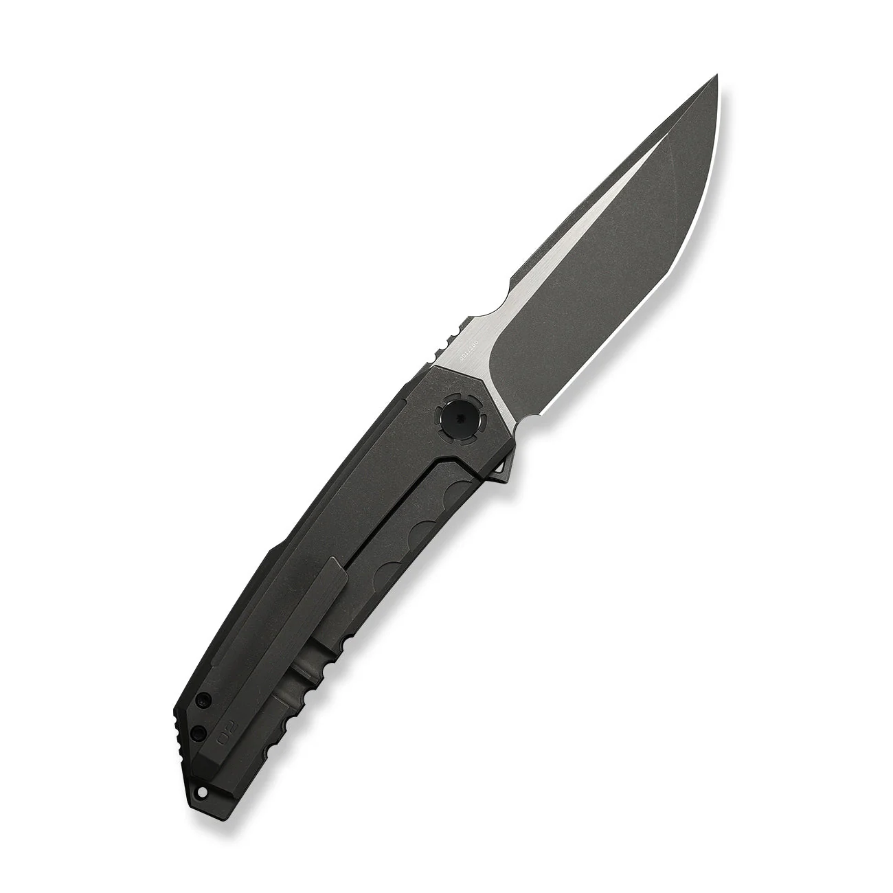 WEKNIFE Capstan Flipper Knife Gray Titanium Handle (3.91" Gray Stonewashed Bohler M390 Blade, Satin Flat) WE24047-2 - Image 2