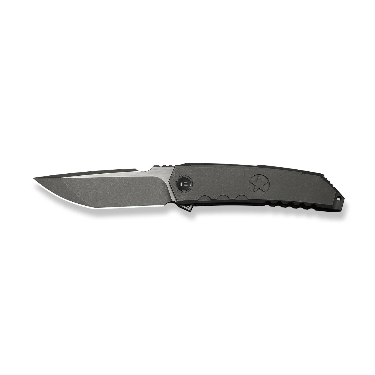 WEKNIFE Capstan Flipper Knife Gray Titanium Handle (3.91" Gray Stonewashed Bohler M390 Blade, Satin Flat) WE24047-2 - Image 4