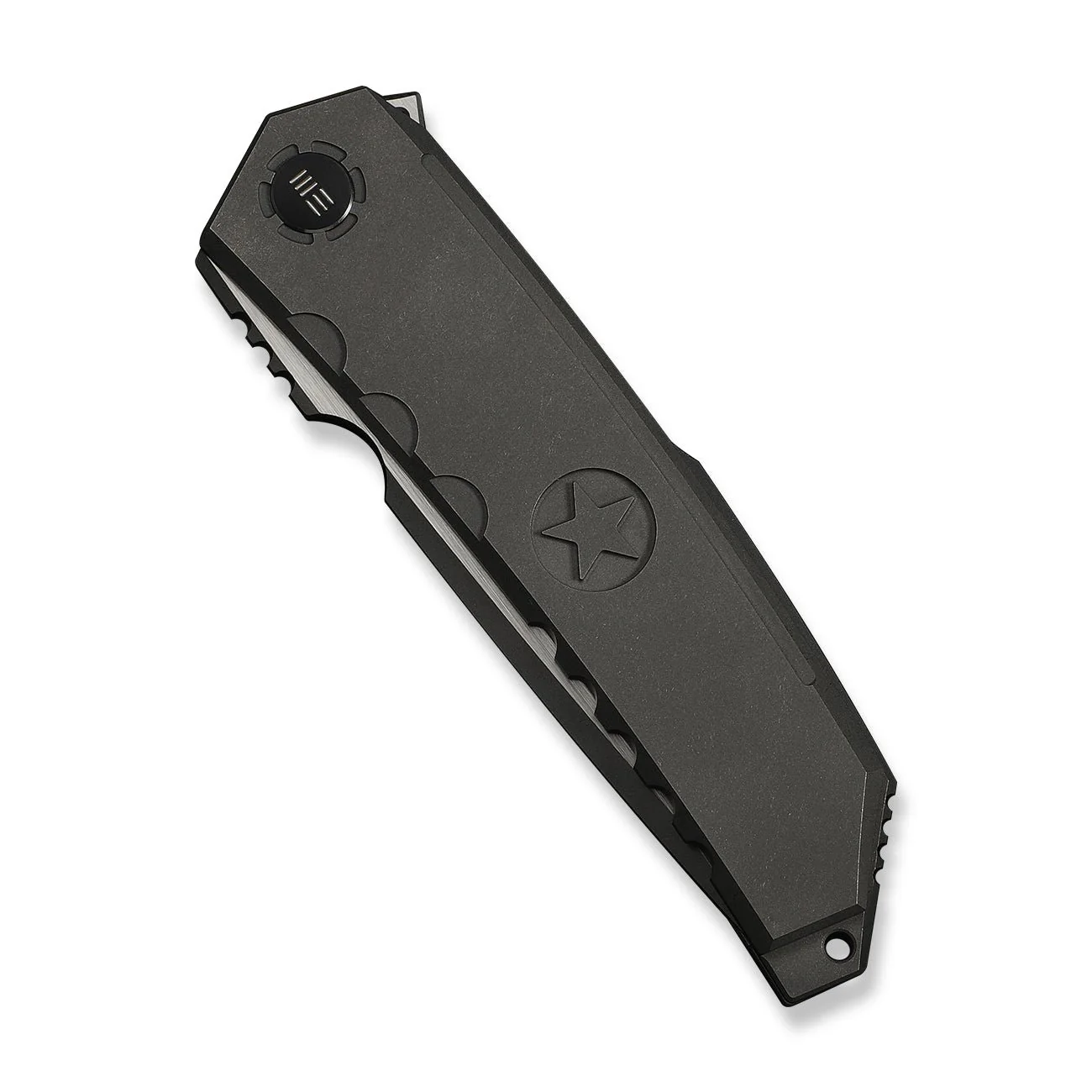 WEKNIFE Capstan Flipper Knife Gray Titanium Handle (3.91" Gray Stonewashed Bohler M390 Blade, Satin Flat) WE24047-2 - Image 6