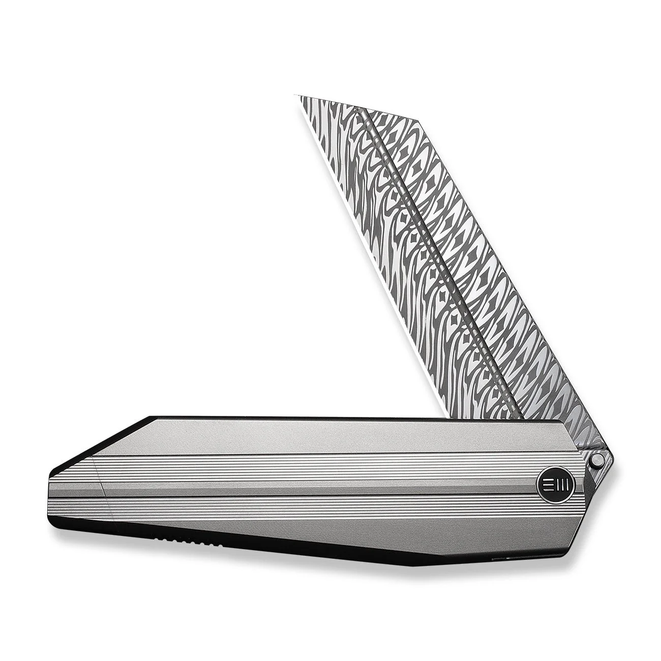 WEKNIFE Collinear Flipper Knife Titanium Handle (3.67" Damasteel Blade) WE22034D-DS1 - Image 5