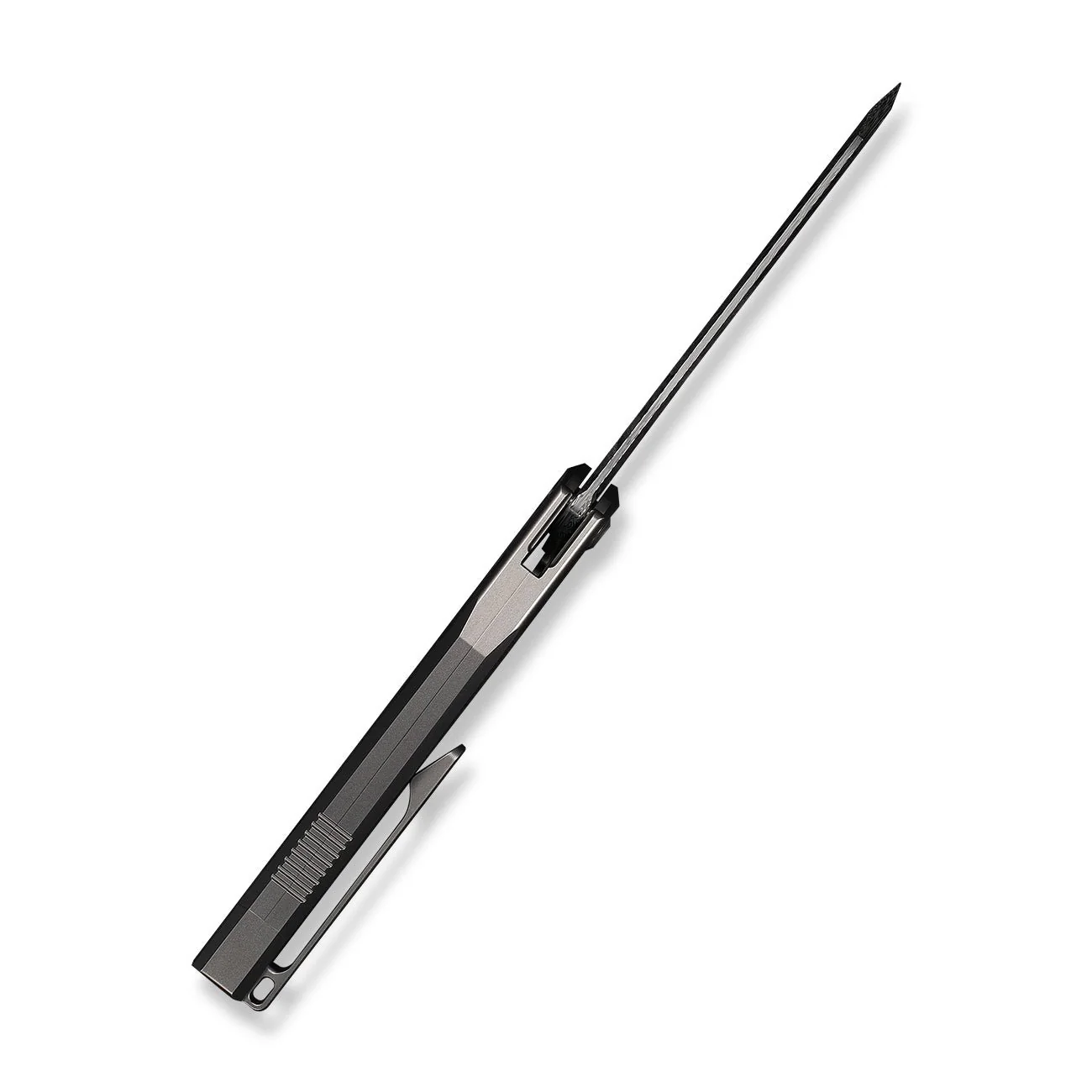WEKNIFE Collinear Flipper Knife Titanium Handle (3.67" Damasteel Blade) WE22034D-DS1 - Image 9